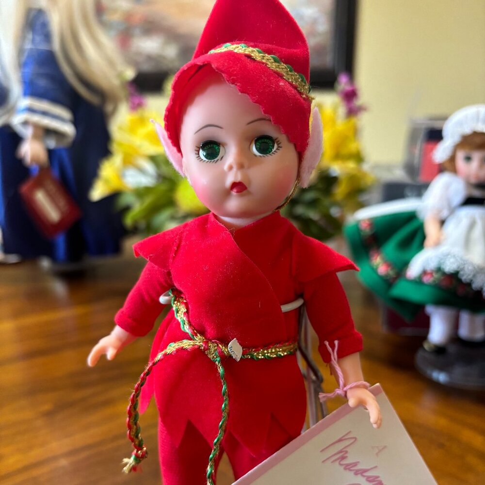 Madame Alexander Christmas Series TINKLES ELF Doll 8" tall  VINTAGE 1995